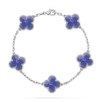 [LUXE JEWELRY]CLOVER 5 MOTIF BLUE VEINS BRACELET COLLECTION
