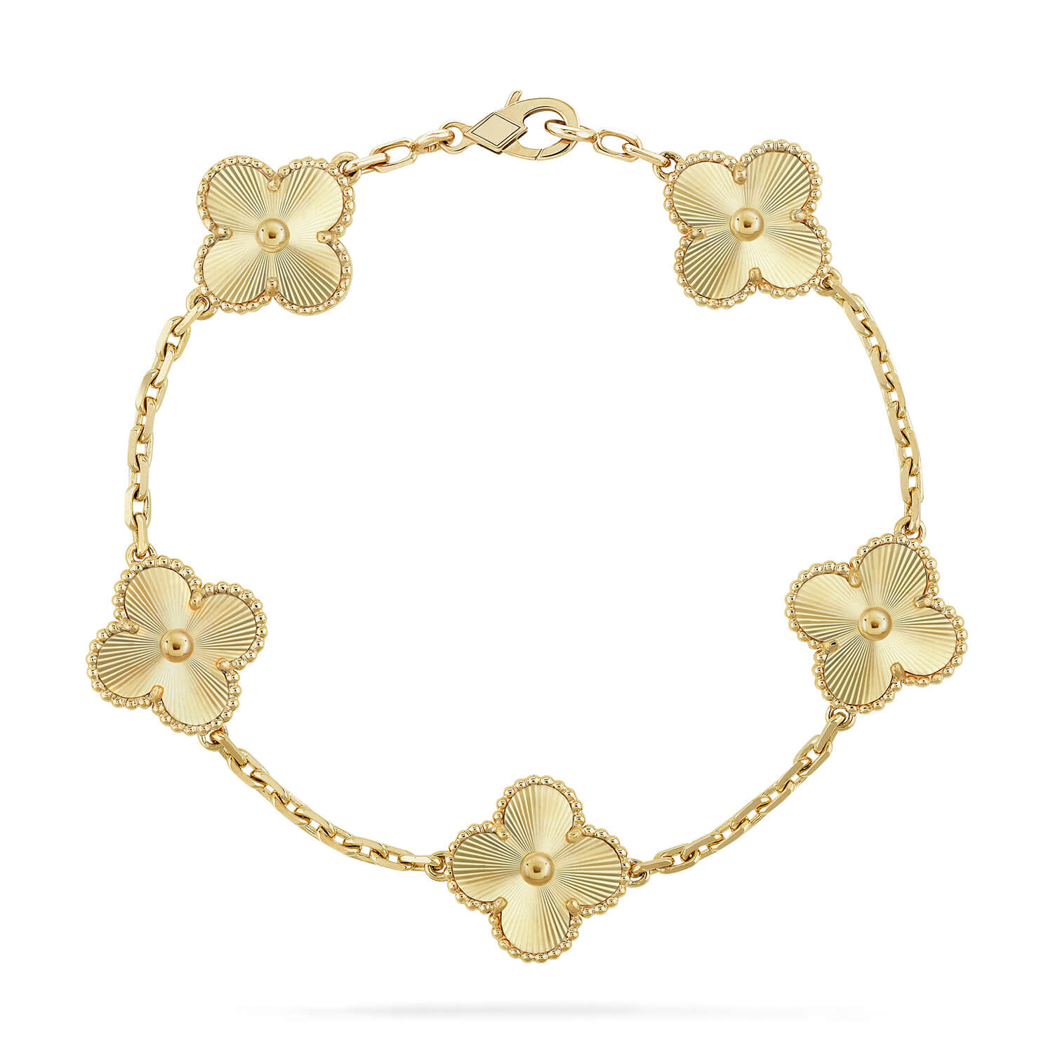 [LUXE JEWELRY] CLOVER 5 MOTIF LASER BRACELET COLLECTION