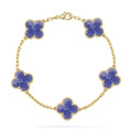 [LUXE JEWELRY]CLOVER 5 MOTIF BLUE VEINS BRACELET COLLECTION