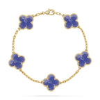 [LUXE JEWELRY]CLOVER 5 MOTIF BLUE VEINS BRACELET COLLECTION