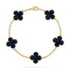 [LUXE JEWELRY]CLOVER 5 MOTIF PIETERSITE BRACELET COLLECTION