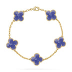 [Luxe]CLOVER 5 MOTIF BLUE VEINS BRACELET COLLECTION