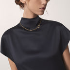 [LUXE JEWELRY] JUSTE NECKLACE FULL DIAMONDS