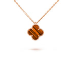 [LUXE JEWELRY]CLOVER MINI 9.5MM CARNELIANS NECKLACE COLLECTION
