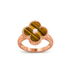 [LUXE JEWELRY]CLOVER DIAMOND RING ROSE GOLD COLLECTION