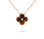 [LUXE JEWELRY]CLOVER 15MM DIAMOND SINGLE FLOWER NECKLACE COLLECTION