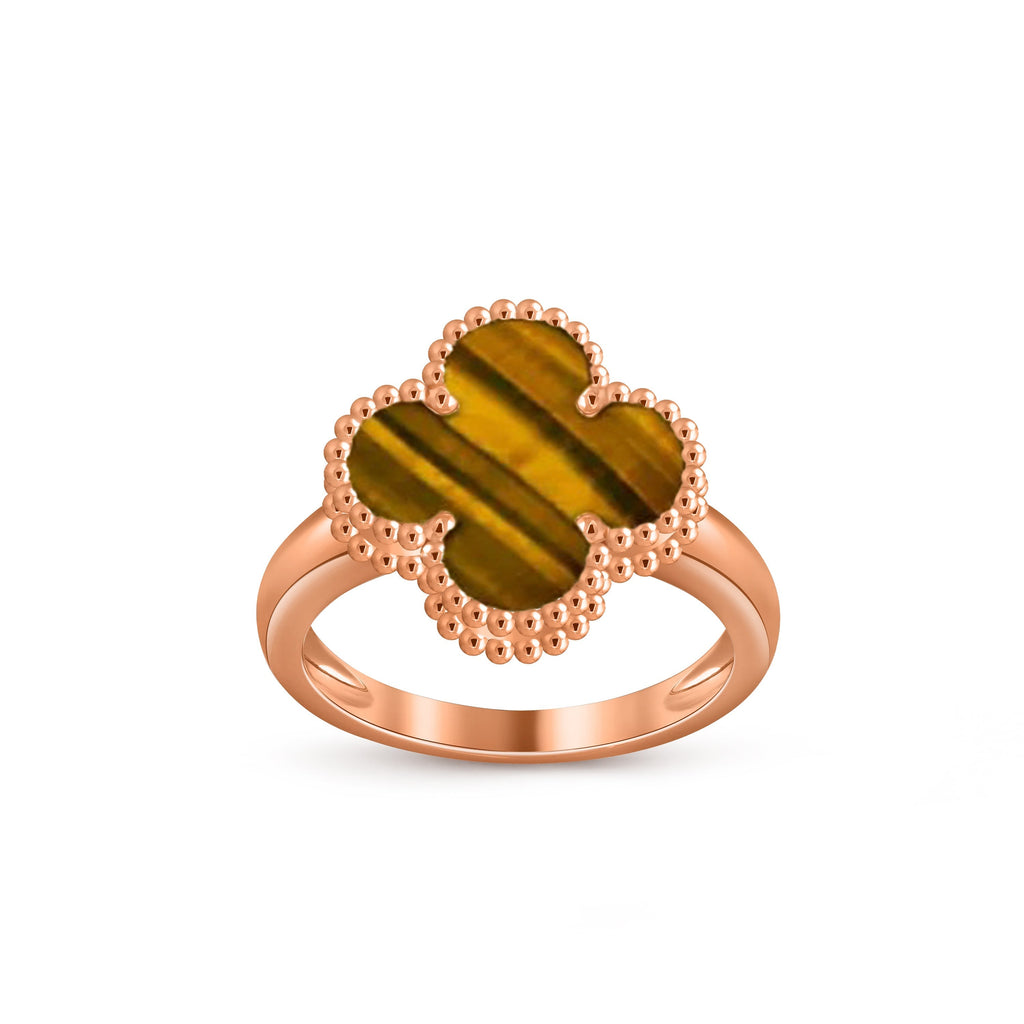 [LUXE JEWELRY]CLOVER RING ROSE GOLD COLLECTION