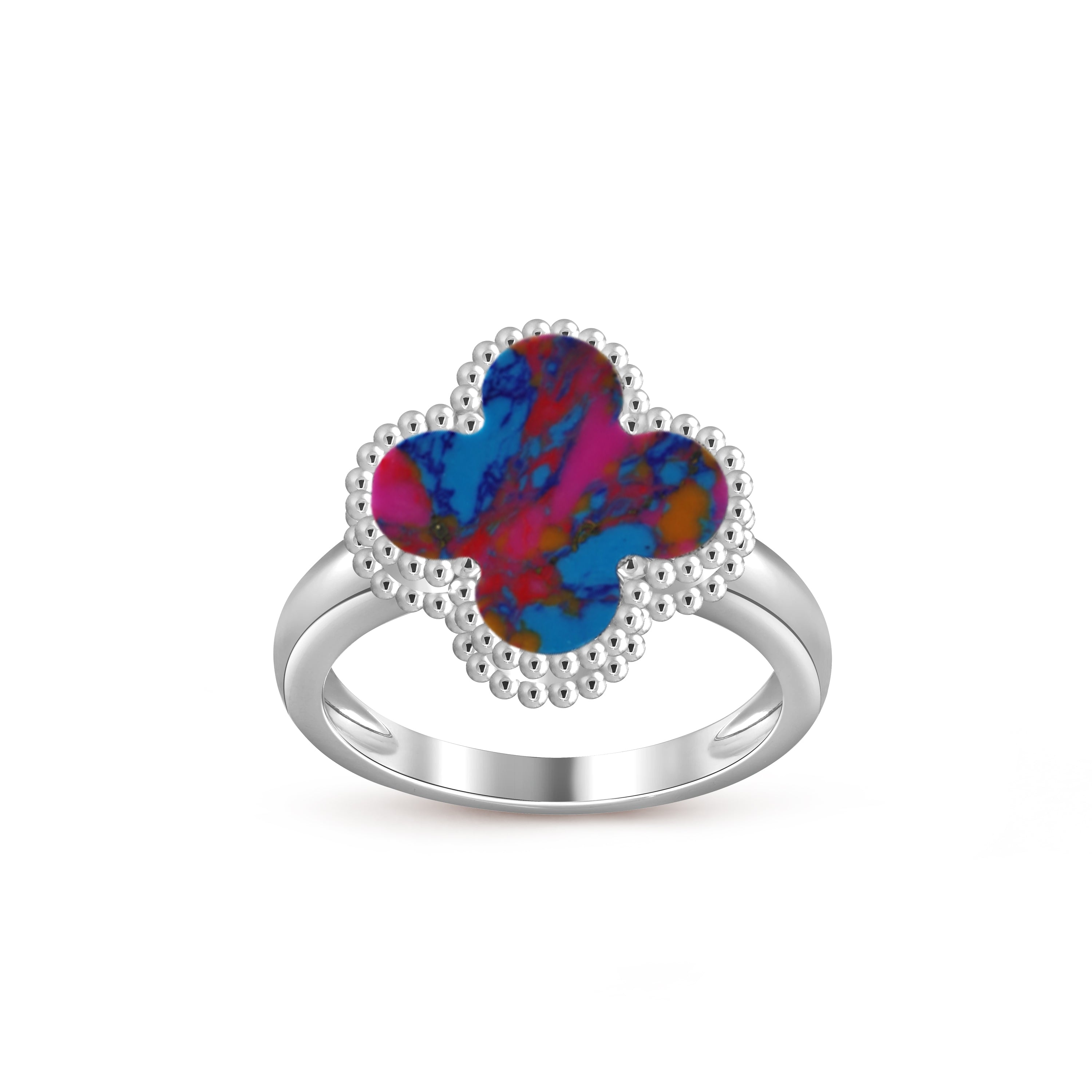[LUXE JEWELRY]CLOVER SILVER RING COLLECTION