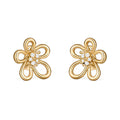 [LUXE JEWELRY] Flowerlace Earring Diamond 5 stones