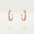 [LUXE JEWELRY] LOVE EARRINGS 3.6MM DIAMOND PAVED