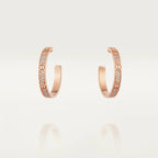 [LUXE JEWELRY] LOVE EARRINGS 3.6MM DIAMOND PAVED