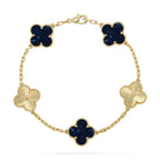 [LUXE JEWELRY]CLOVER 5 MOTIF PIETERSITE BRACELET COLLECTION