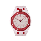Oak Pop Exclusive Pink And Red Silicone Strap