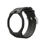 Oak Pop Exclusive Black Silicone Strap