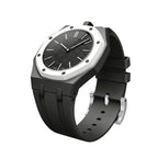 Oak Pop Exclusive Black Silicone Strap
