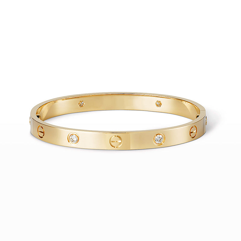 [LUXE JEWELRY] LOVE BRACELET 6.1MM 4 DIAMONDS