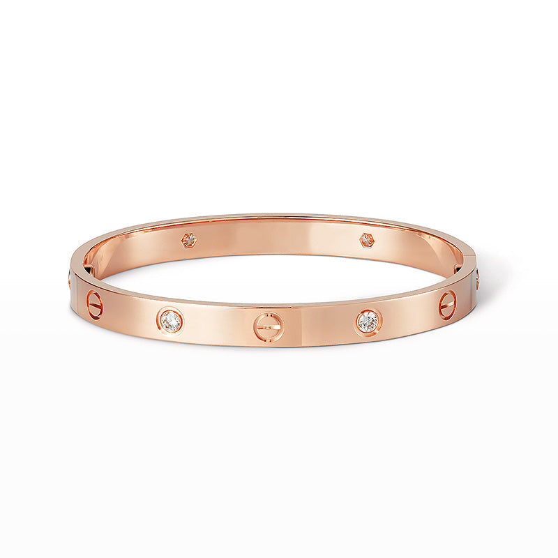 [LUXE JEWELRY] LOVE BRACELET 6.1MM 4 DIAMONDS