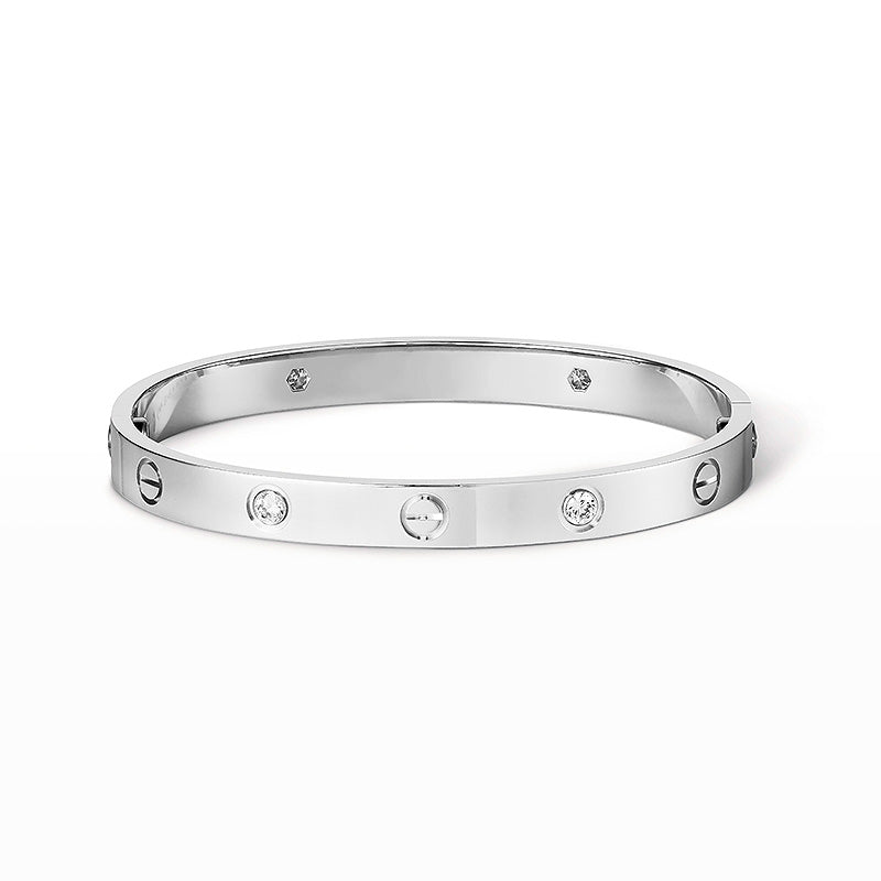 [LUXE JEWELRY] LOVE BRACELET 6.1MM 4 DIAMONDS