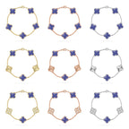 [LUXE JEWELRY]CLOVER 5 MOTIF BLUE VEINS BRACELET COLLECTION