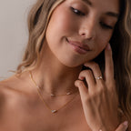 Marquise Birthstone & Pearl Necklace