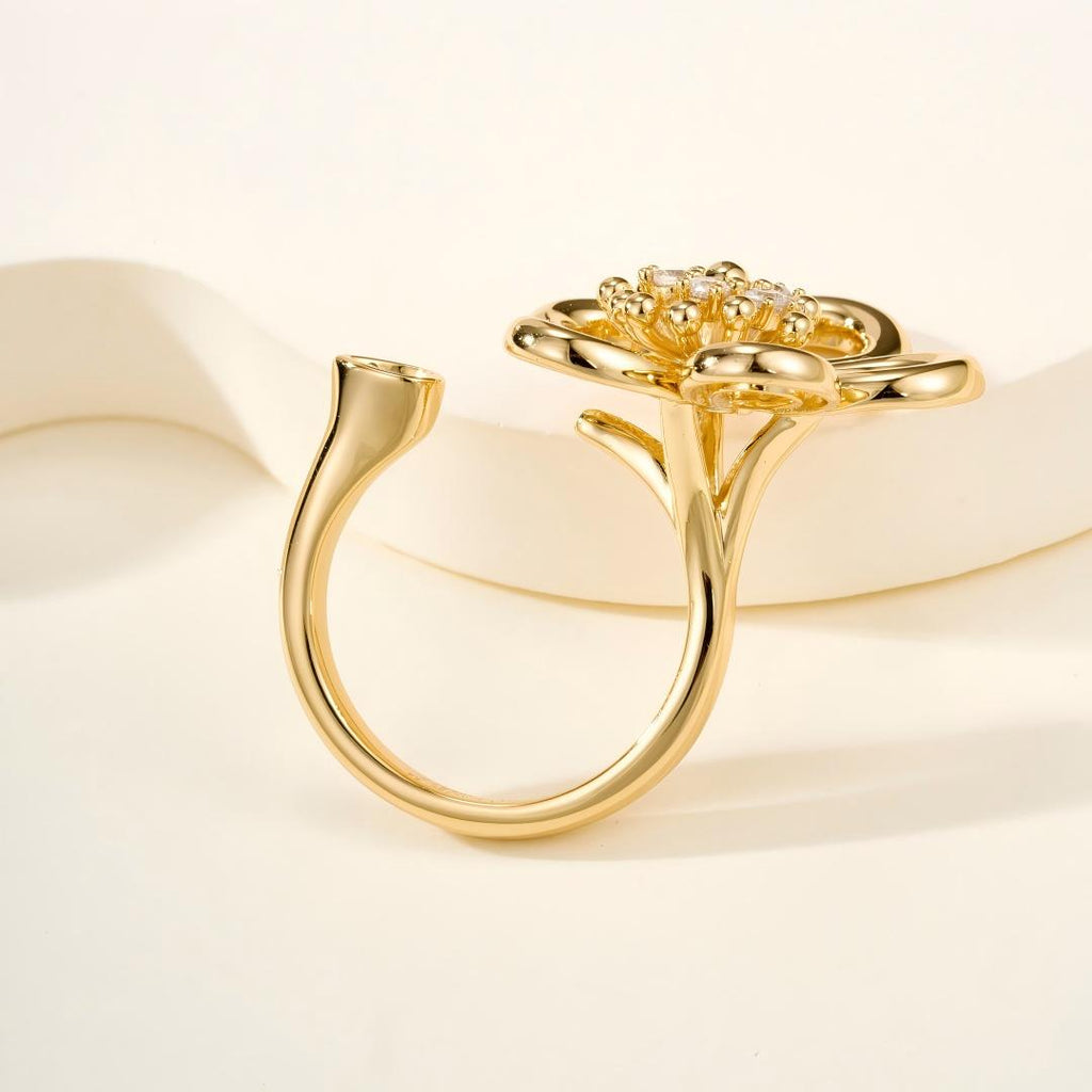 [LUXE JEWELRY] Flowerlace Between the Finger ring