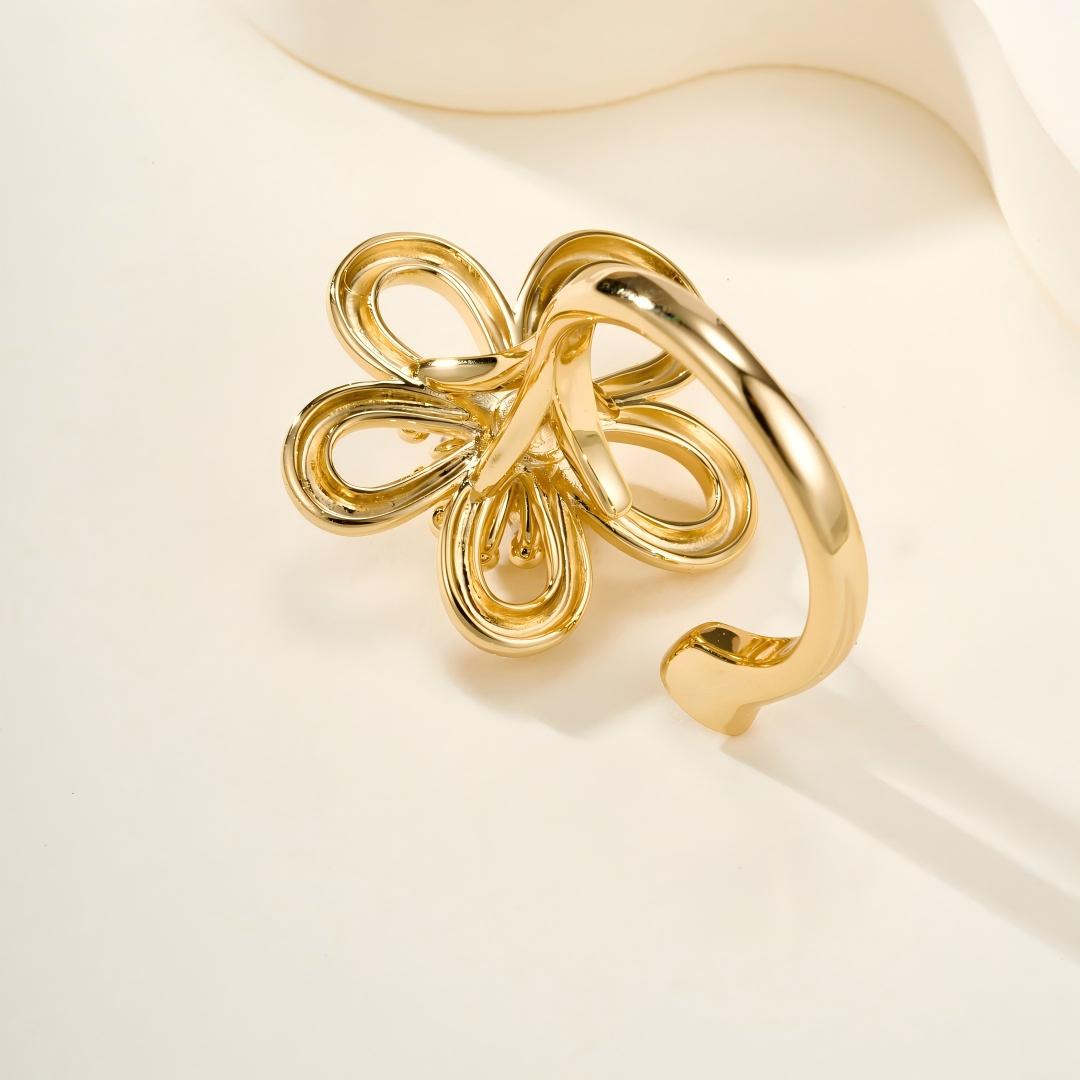 [LUXE JEWELRY] Flowerlace Between the Finger ring