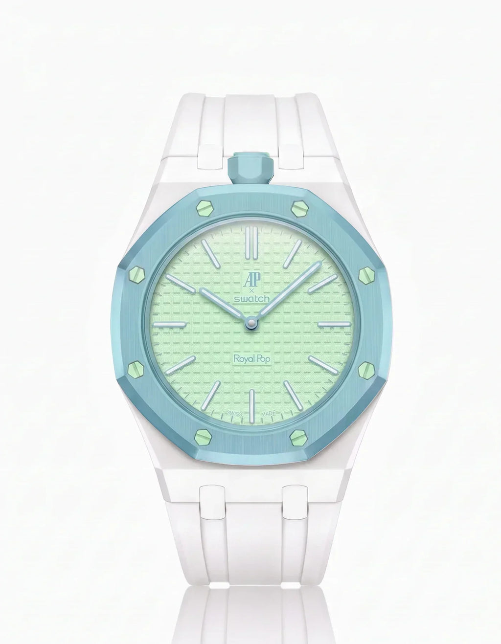 Silicone Strap & Case  Royal Pop  Blaue Acht(Customize  Colors)