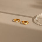 Rhombus Birthstone Huggies