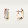 [LUXE JEWELRY] TRINITY HALF DIAMOND  CUSHION EARRINGS
