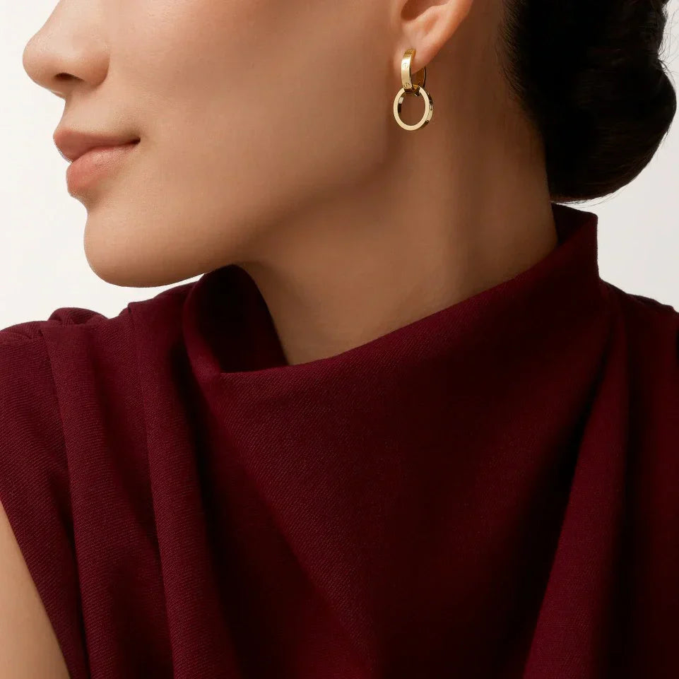 [LUXE JEWELRY] LOVE 3.3MM DANGLE EARRINGS
