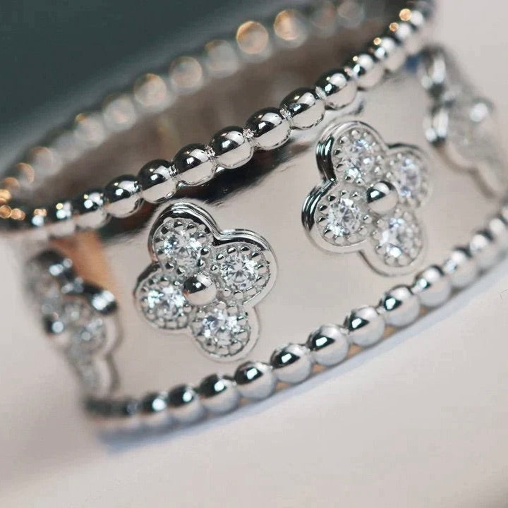 [LUXE JEWELRY]CLOVER KALEIDOSCOPE RING 10MM