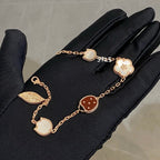 [LUXE JEWELRY]LUCKY SPRING 5 MOTIF BRACELET