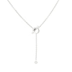 [Luxe]FINESSE SILVER DIAMOND NECKLACE