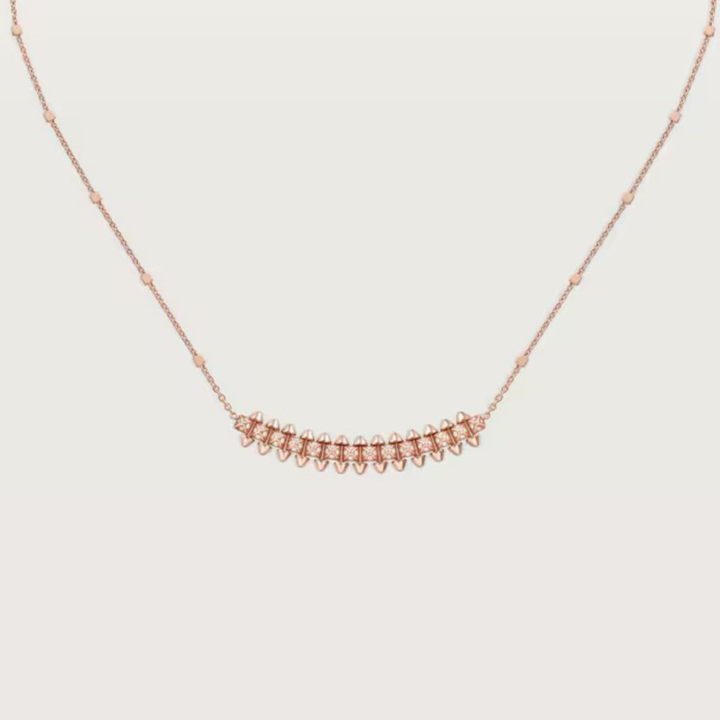 [LUXE JEWELRY] CLASH  SMALL FULL DIAMOND NECKLACE