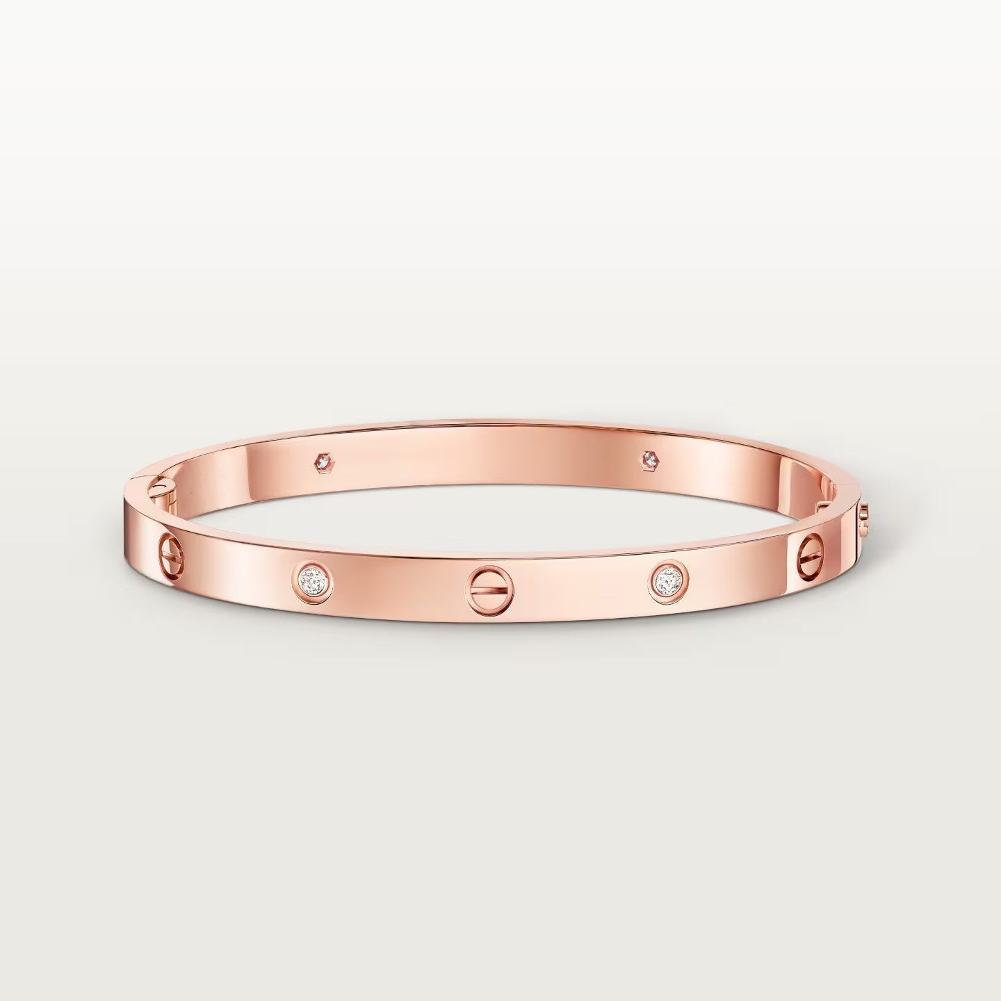 [LUXE JEWELRY] LOVE BRACELET 4.8MM 4 DIAMONDS