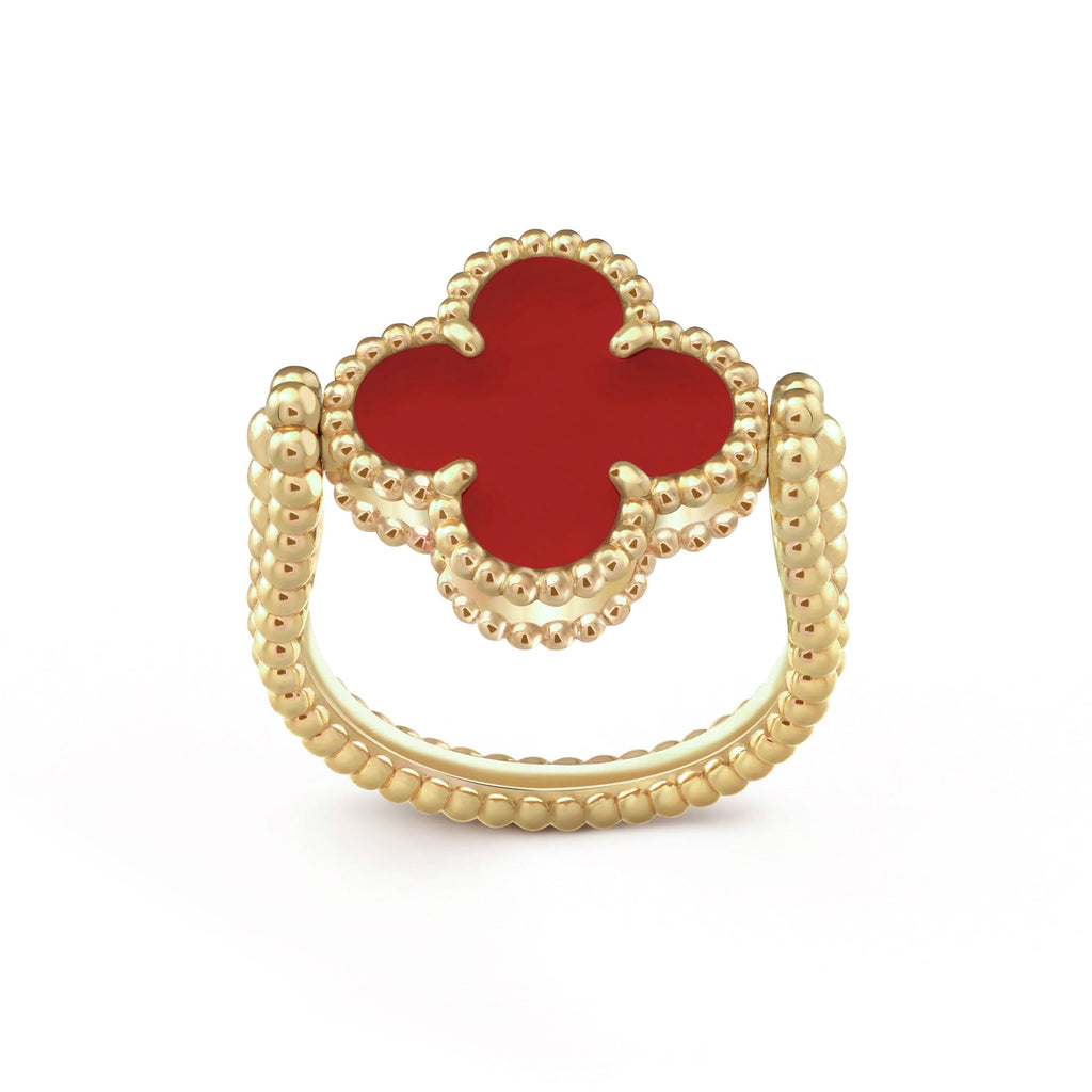 [Luxe]CLOVER RIVERSIBLE RING GOLD COLLECTION