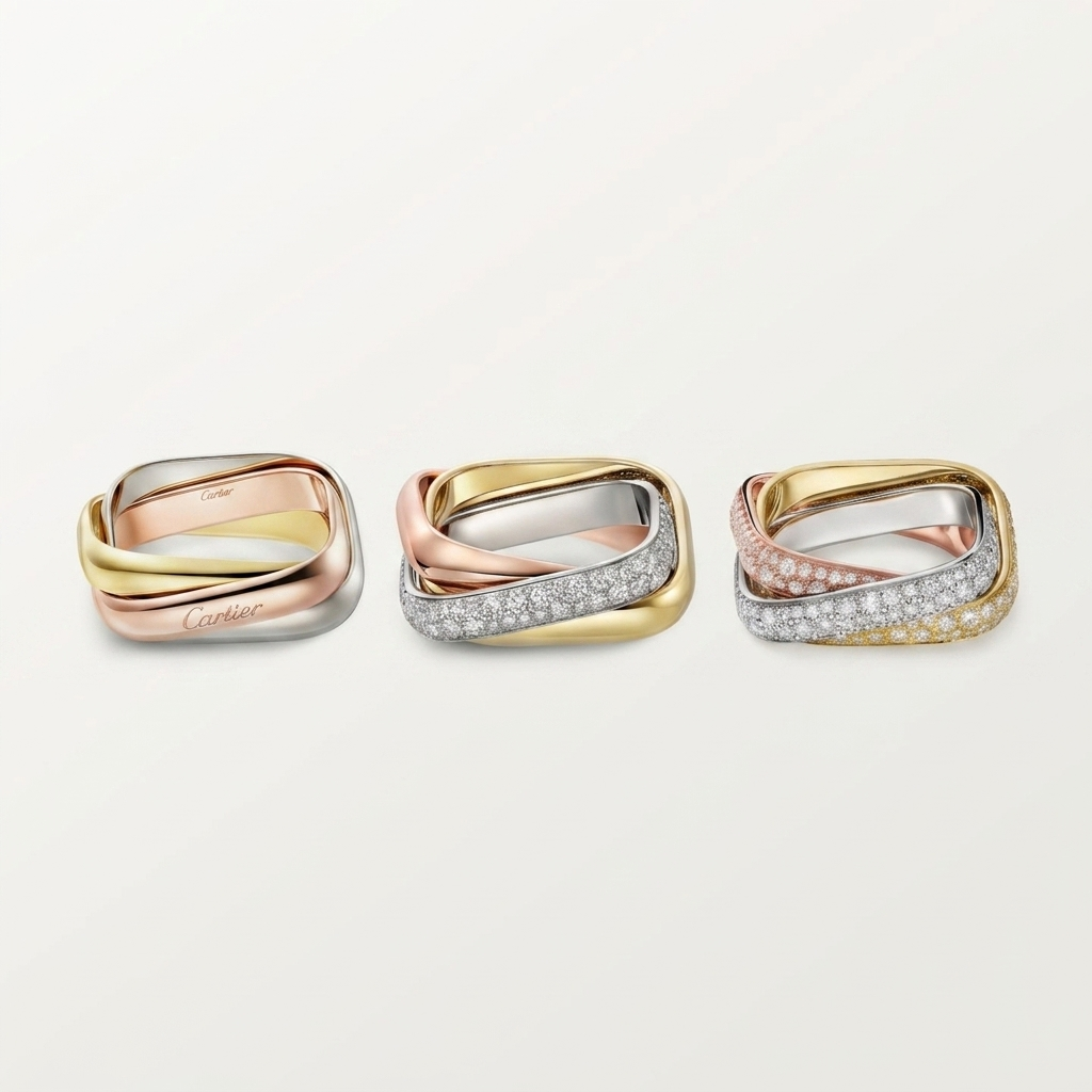 [LUXE] TRINITY 3.5MM CUSHION RING COLLECTION