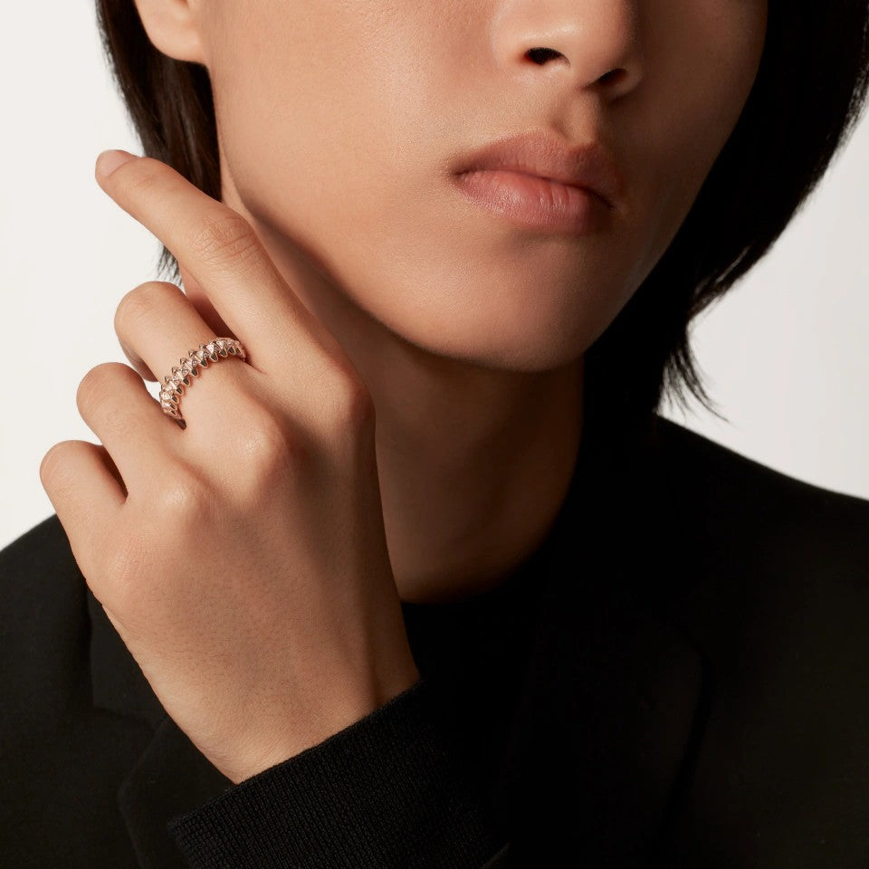 [LUXE JEWELRY] CLASH 6.4MM SMALL FULL DIAMOND RING