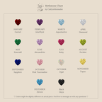 Tiny Heart Birthstone Ring