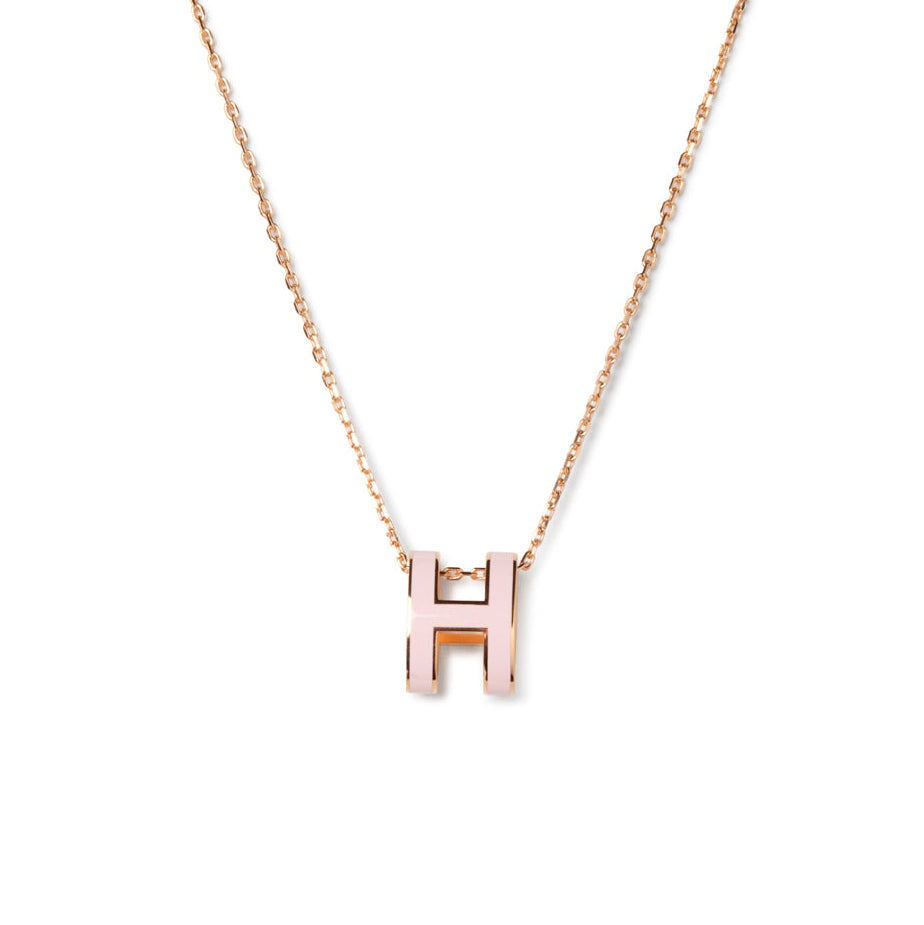 [Luxe]POP H PEDANT PINK GOLD