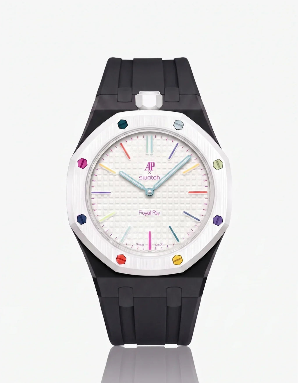 Silicone Strap & Case  Royal Pop Huit Blanc(Customize  Colors)