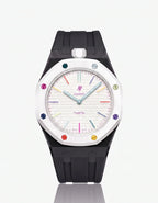 Silicone Strap & Case  Royal Pop Huit Blanc(Customize  Colors)