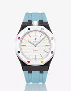 Silicone Strap & Case  Royal Pop Huit Blanc(Customize  Colors)