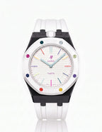 Silicone Strap & Case  Royal Pop Huit Blanc(Customize  Colors)
