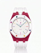 Silicone Strap & Case  Royal Pop Huit Blanc(Customize  Colors)