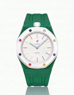 Silicone Strap & Case  Royal Pop Huit Blanc(Customize  Colors)