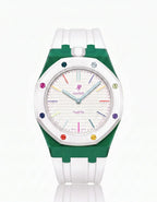 Silicone Strap & Case  Royal Pop Huit Blanc(Customize  Colors)