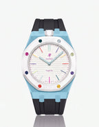 Silicone Strap & Case  Royal Pop Huit Blanc(Customize  Colors)