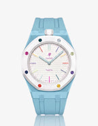 Silicone Strap & Case  Royal Pop Huit Blanc(Customize  Colors)