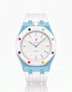 Silicone Strap & Case  Royal Pop Huit Blanc(Customize  Colors)